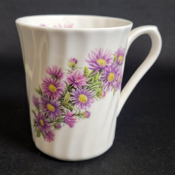 Crown Trent Floral Tea Coffee Mug Cup Fine Bone China Staffordshire England - Picture 1 of 7